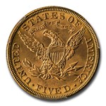 1908 $5 Liberty Gold Half Eagle MS-65 PCGS CAC