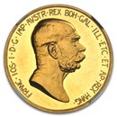 1908 Austria Gold 100 Corona Franz Joseph I PF-61 Cameo NGC