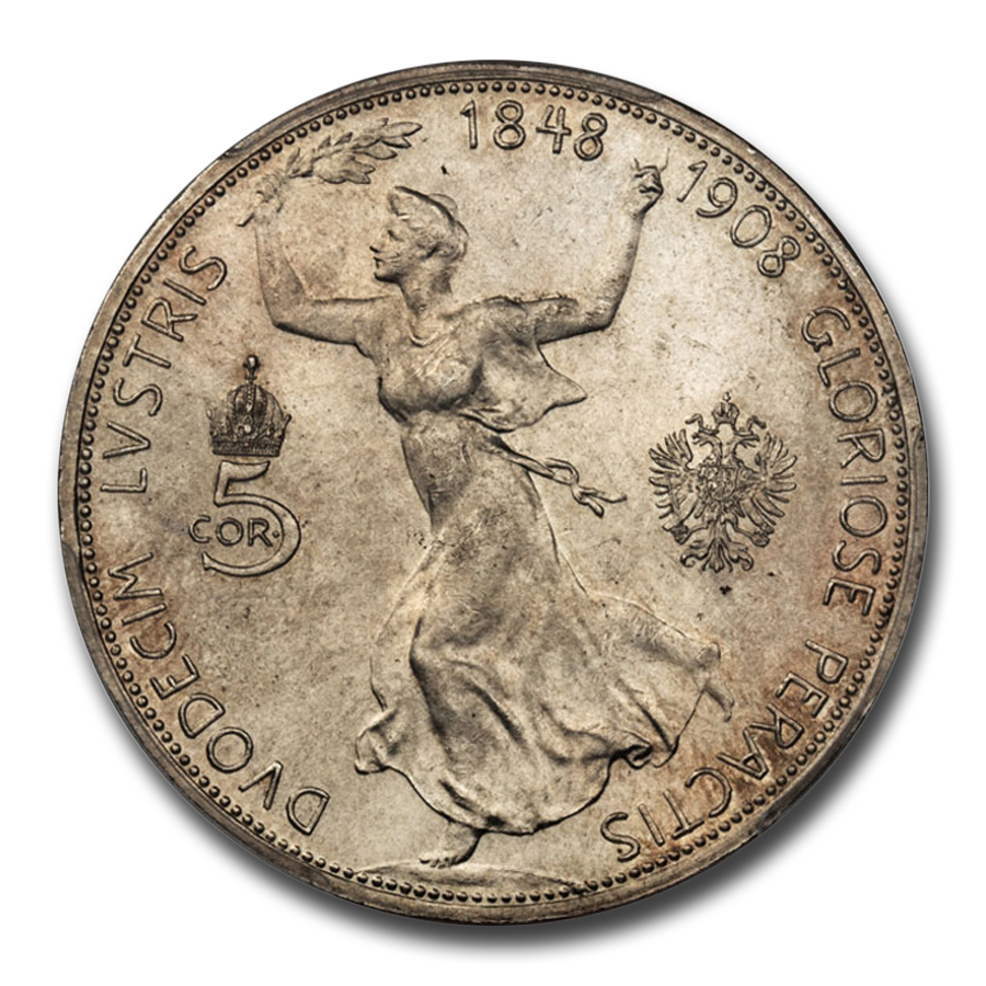 Buy 1908 Austria Silver 5 Corona Franz Joseph I MS-65 PCGS | APMEX