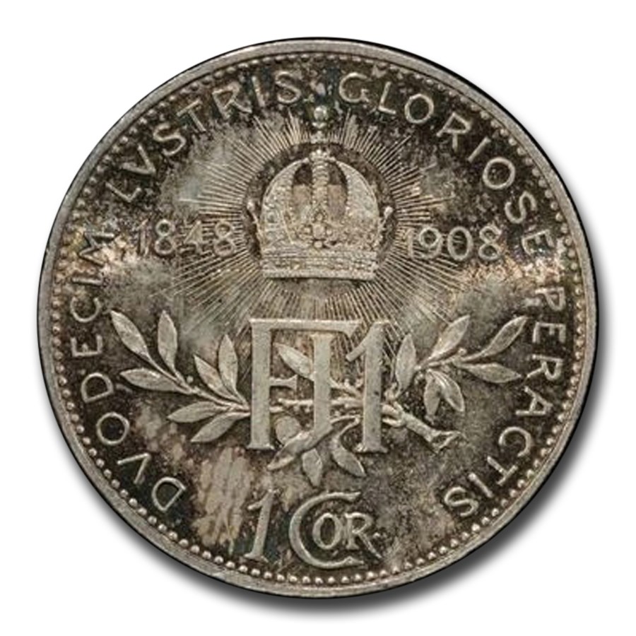 1908 Austria Silver Corona MS-63 PCGS