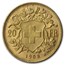 1908-B Swiss Gold 20 Francs Helvetia BU