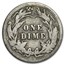 1908 Barber Dime Good/VG