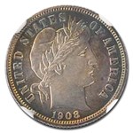 1908 Barber Dime PF-66 NGC CAC