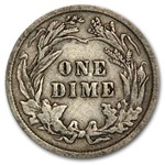 1908 Barber Dime VF