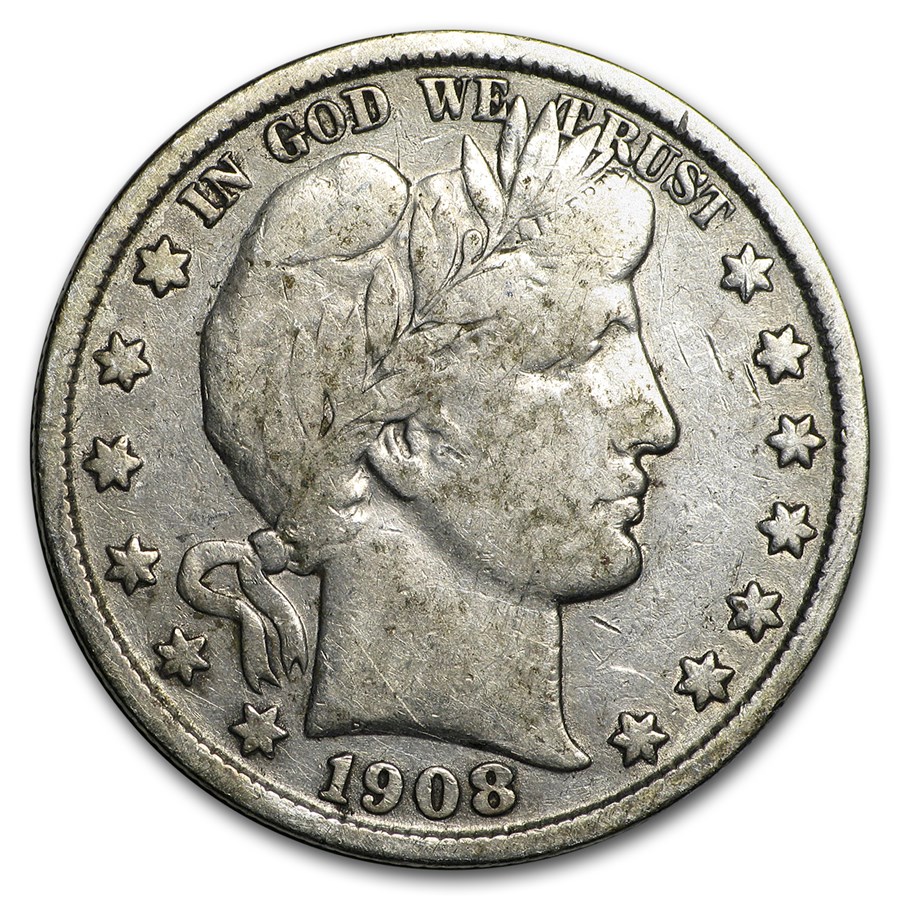 1908 Barber Half Dollar Fine