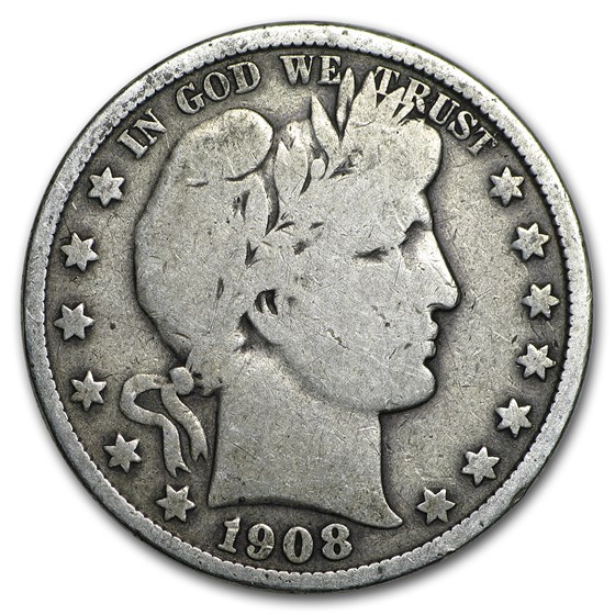 1908 Barber Half Dollar VG 1908 Barber Half Dollar VG