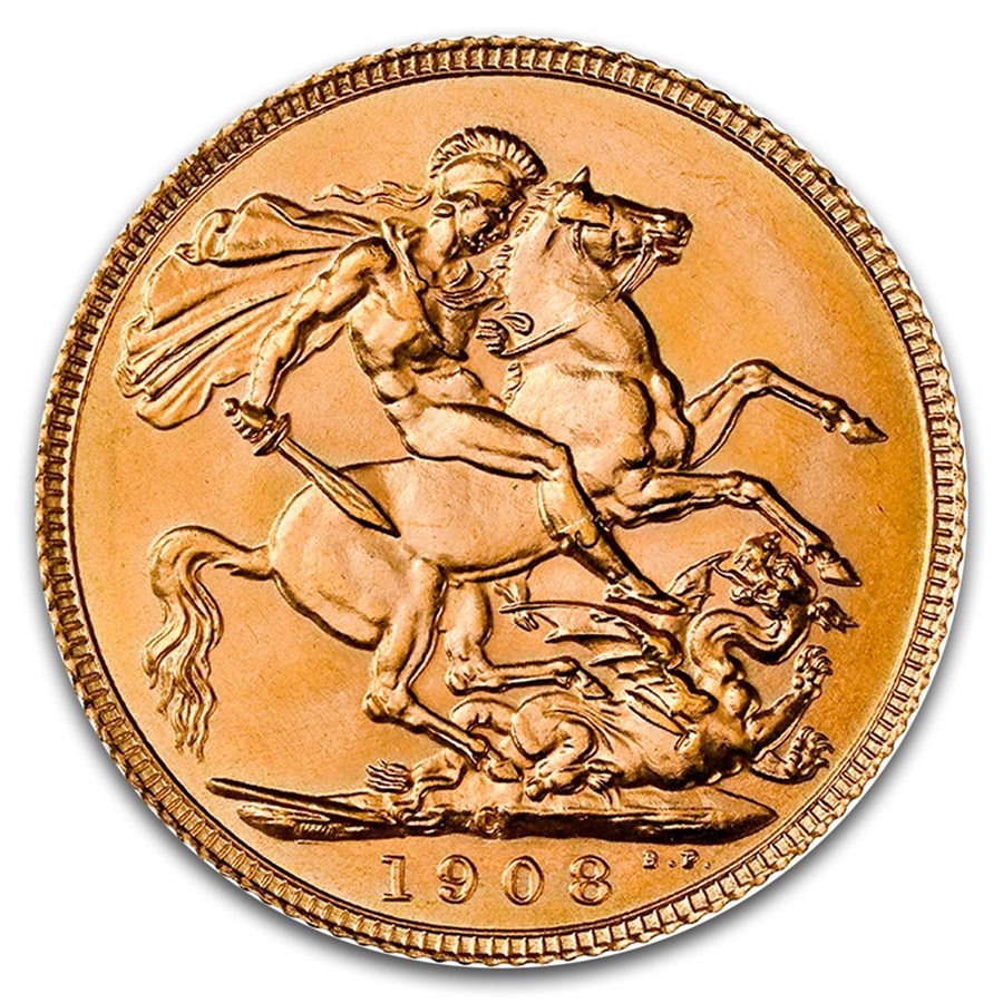 Buy 1908-C Canadian Gold Sovereign Ed VII MS-65 NGC | APMEX