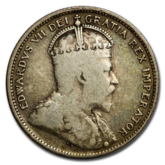 1908 Canada 25 Cents VG 1908 Canada 25 Cents VG