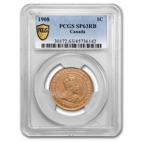 1908 Coin Set 1908 Canada 5-Coin Specimen Set PCGS (w/ Original Box)