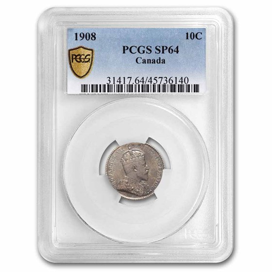1908 Coin Set 1908 Canada 5-Coin Specimen Set PCGS (w/ Original Box)
