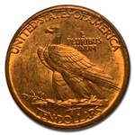 1908-D $10 Indian Gold Eagle No Motto MS-62 PCGS