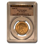 1908-D $10 Indian Gold Eagle No Motto MS-62 PCGS