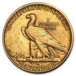 1908-D $10 Indian Gold Eagle No Motto XF