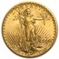 1908-D $20 Saint-Gaudens Gold Double Eagle No Motto AU