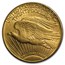1908-D $20 Saint-Gaudens Gold Double Eagle w/Motto AU