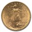 1908-D $20 Saint-Gaudens Gold No Motto MS-61 PCGS