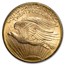 1908-D $20 Saint-Gaudens Gold No Motto MS-63 PCGS
