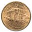 1908-D $20 Saint-Gaudens Gold No Motto MS-64 PCGS