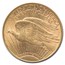 1908-D $20 Saint-Gaudens Gold w/Motto MS-62 NGC