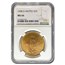 1908-D $20 St Gaudens Gold Double Eagle w/Motto MS-66 NGC