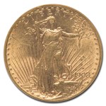 1908-D $20 St Gaudens Gold w/Motto MS-62 NGC