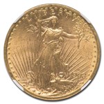 1908-D $20 St Gaudens Gold w/Motto MS-63 NGC