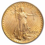 1908-D $20 St Gaudens Gold w/Motto MS-65 PCGS