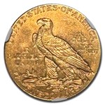 1908-D $5 Indian Gold Half Eagle MS-63 NGC