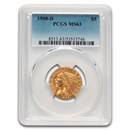 1908-D $5 Indian Gold Half Eagle MS-63 PCGS