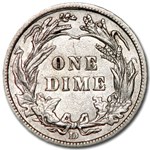1908-D Barber Dime XF