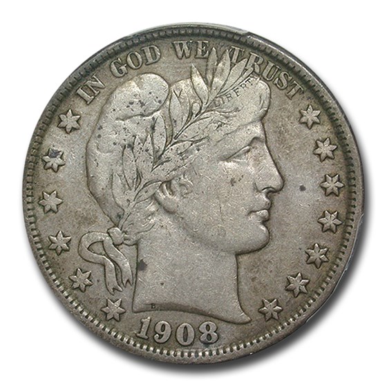 1908-D Barber Half Dollar VF-30 PCGS 1908-D Barber Half Dollar VF-30 PCGS