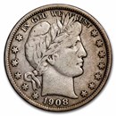 1908-D Barber Half Dollar VF
