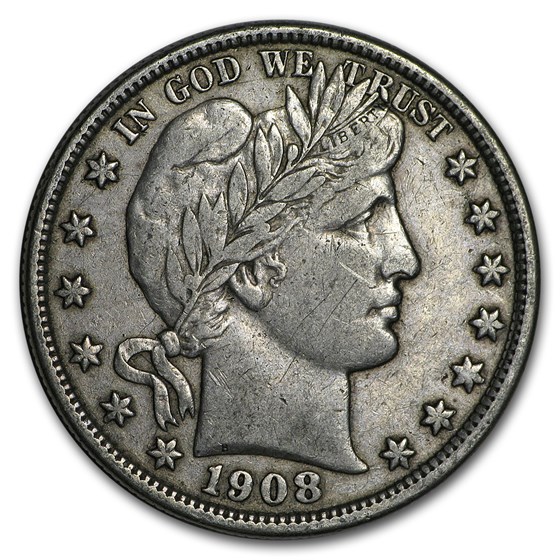 1908-D Barber Half Dollar XF 1908-D Barber Half Dollar XF