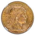 1908 France Gold 20 Francs MS-67 NGC