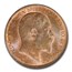 1908 Great Britain 1/2 Penny Edward VII MS-64 PCGS (Red/Brown)