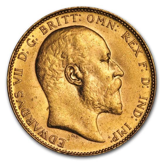 1908 Great Britain Gold Sovereign Edward VII BU 1908 Great Britain Gold Sovereign Edward VII BU