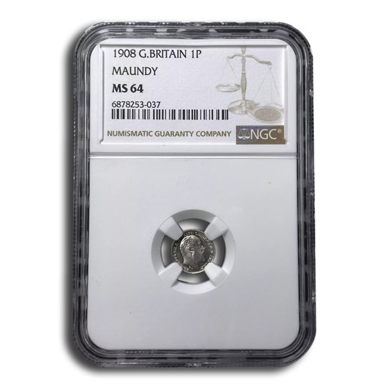 1908 Great Britain Penny MS-64 NGC (Maundy) 1908 Great Britain Penny MS-64 NGC (Maundy)