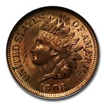 1908 Indian Head Cent MS-63 NGC (Red/Brown)