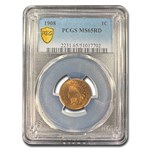 1908 Indian Head Cent MS-65 PCGS (Red)