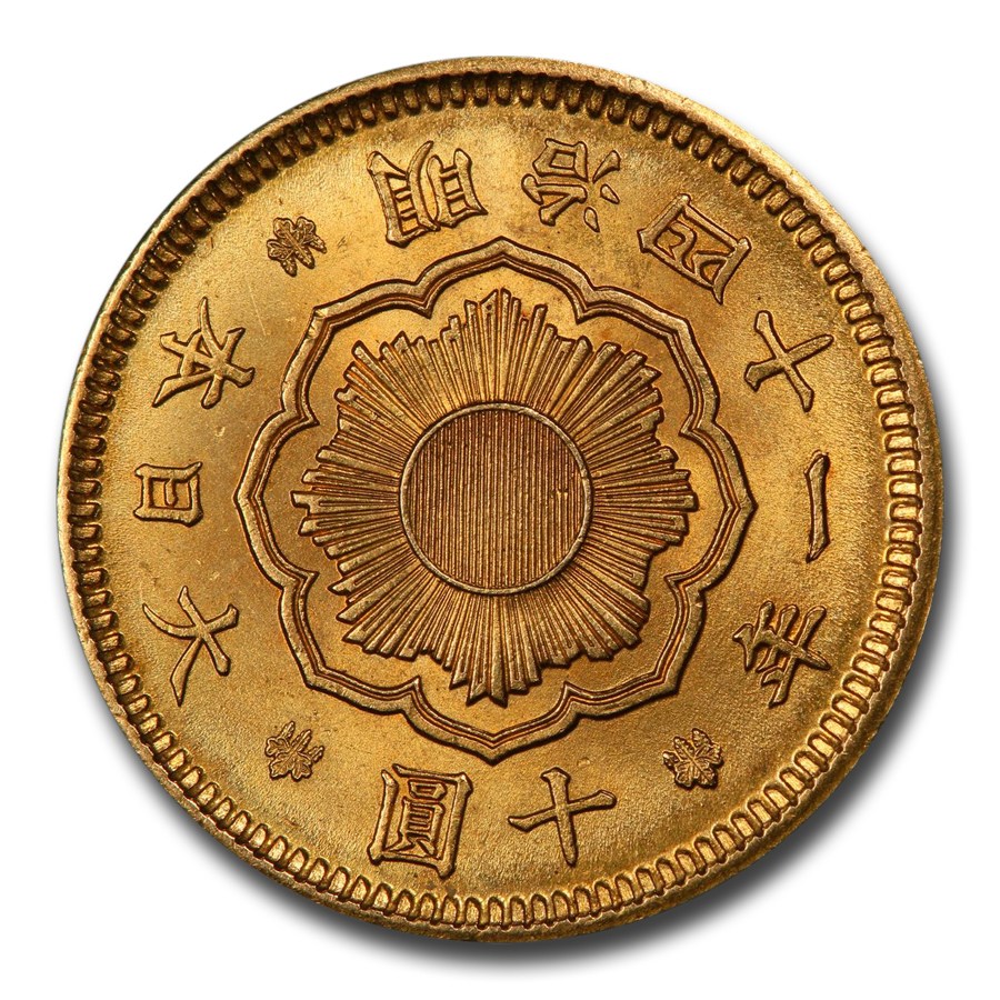 Buy 1908 Japan Gold 10 Yen Meiji MS-65 PCGS | APMEX