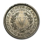 1908 Liberty Head V Nickel AU
