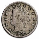 1908 Liberty Head V Nickel Fine