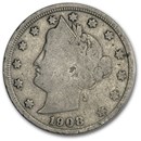 1908 Liberty Head V Nickel Good+