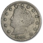 1908 Liberty Head V Nickel Good+