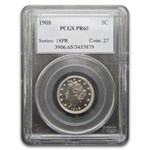 1908 Liberty Head V Nickel PR-65 PCGS
