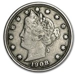1908 Liberty Head V Nickel VF