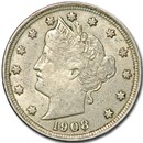 1908 Liberty Head V Nickel XF