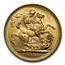1908-M Australia Gold Sovereign Edward VII BU