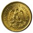 1908 Mexico Gold 10 Pesos BU