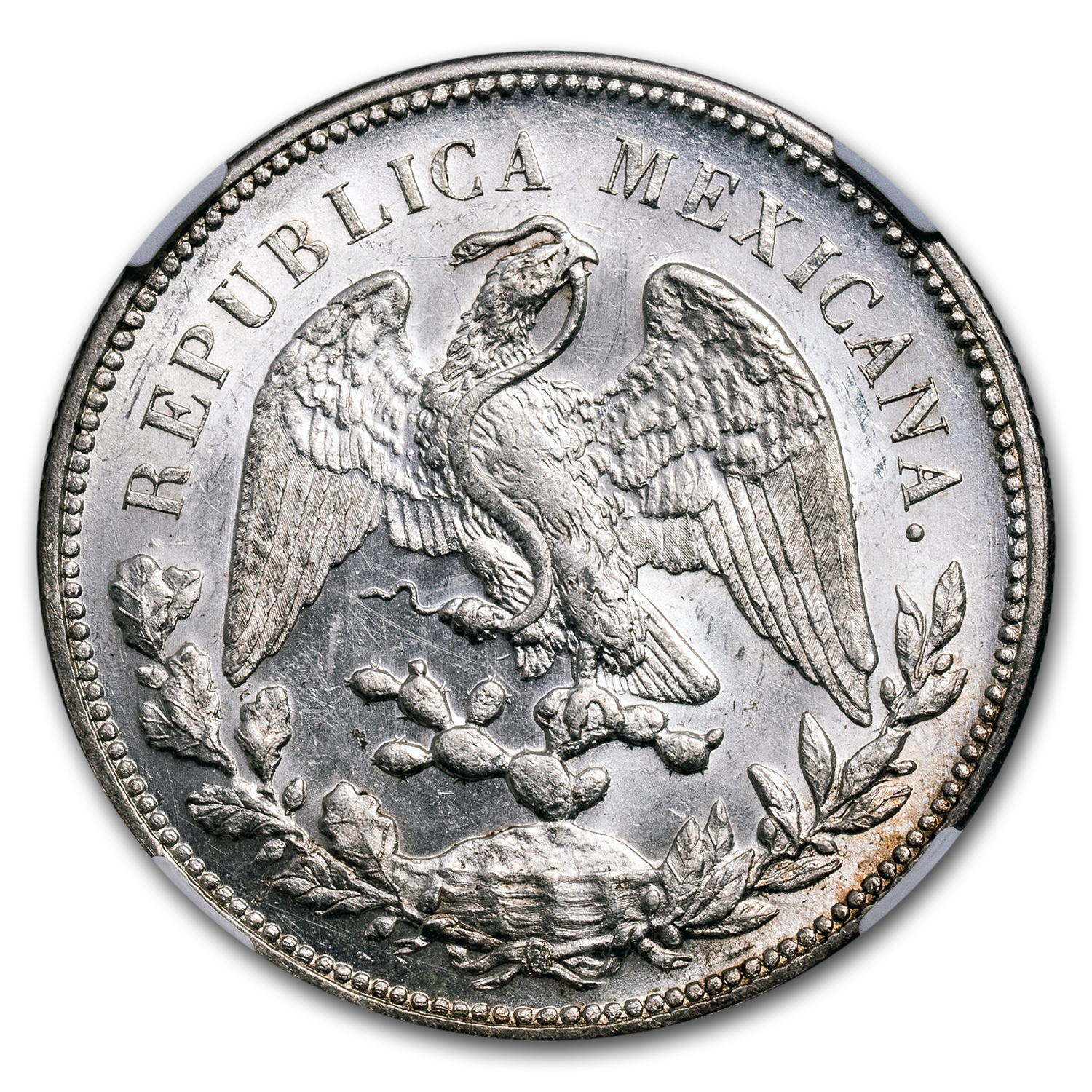 Buy 1908 Mo-GV Mexico Silver 1 Peso Cap & Rays MS-63 NGC | APMEX